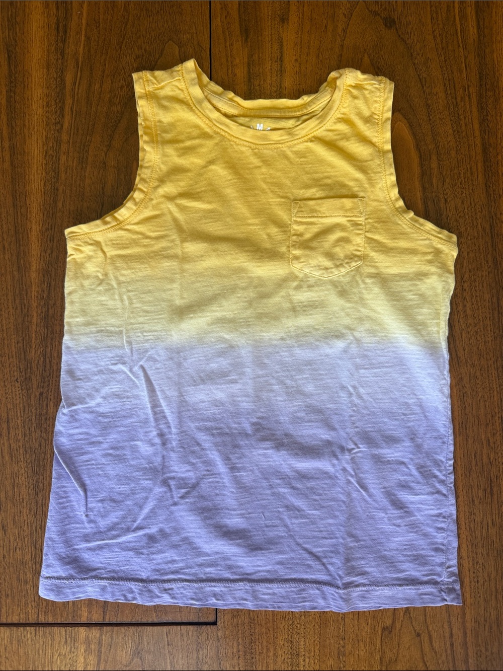Primary boys tank top purple and yellow size 6/7